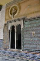 05 Sevilla - Casa de Pilatos Patio Wand Fenster 