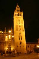 05 Sevilla - Kathedrale Giralda abends 