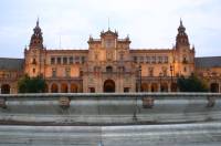 05 Sevilla - Plaza de Espana Mittelteil Brunnen 