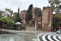 08 Malaga - Alcazaba im Regen 